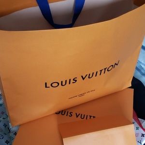 Louis Vuitton large shopping bag & box